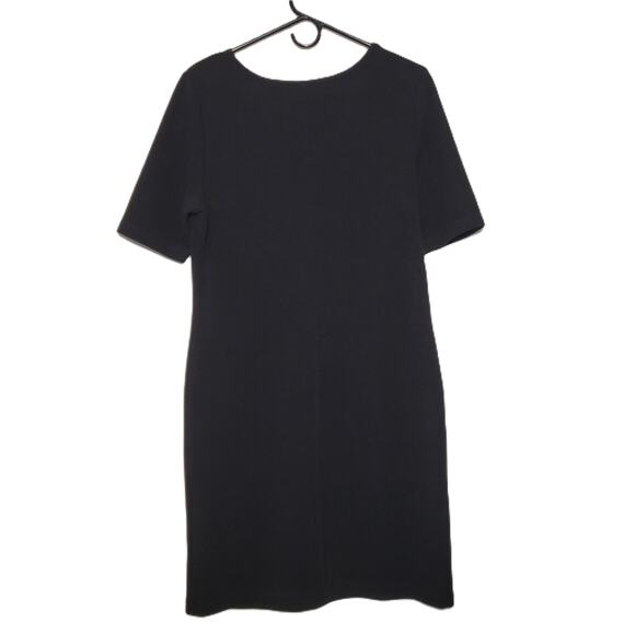 NWT Mario Serrani Womens Black Textured Knit‎ Sheath Dress Medium - Picture 4 of 13